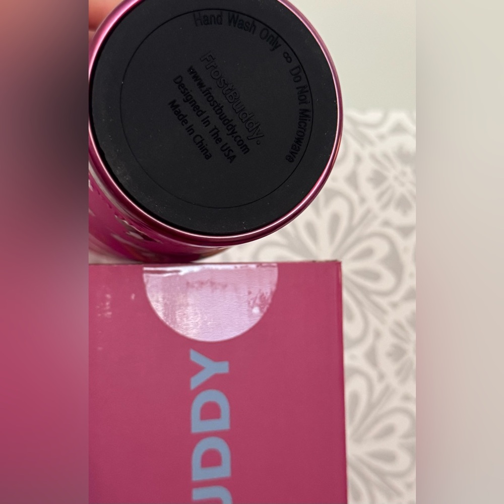 NIB FrostBuddy To-Go Buddy MultiUse Frost Buddy Silly Goose Summer Tumbler Berry - Picture 6 of 10